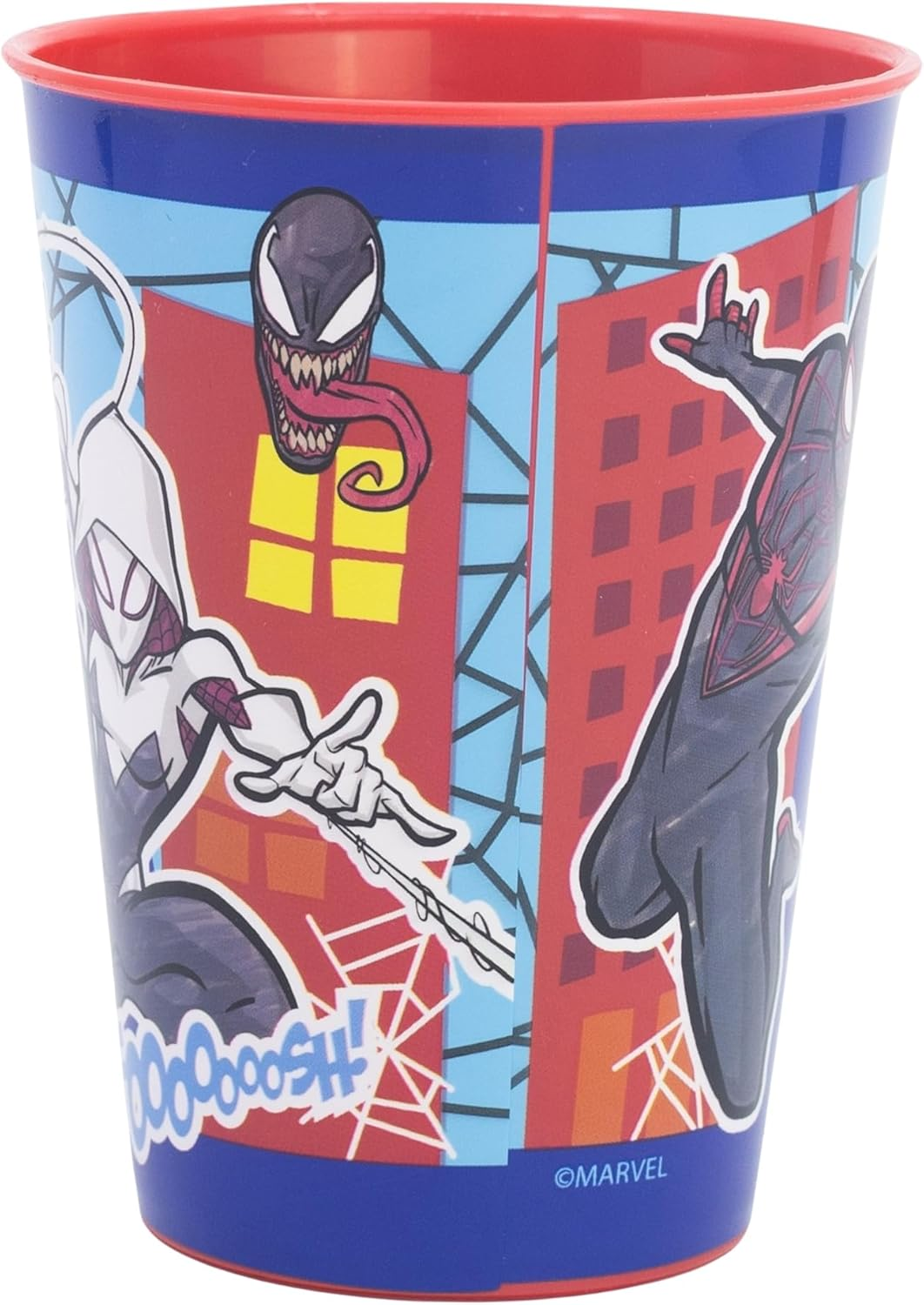 Bicchiere Spiderman MARVEL Plastica Semirigida Riutilizzabile 260 Ml Bpa Free - St083507