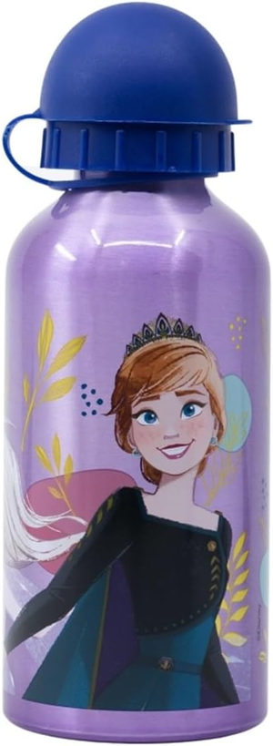 Set Pranzo Frozen DISNEY 2 Pezzi Borraccia in Alluminio e Portamerenda con Posate - St74263