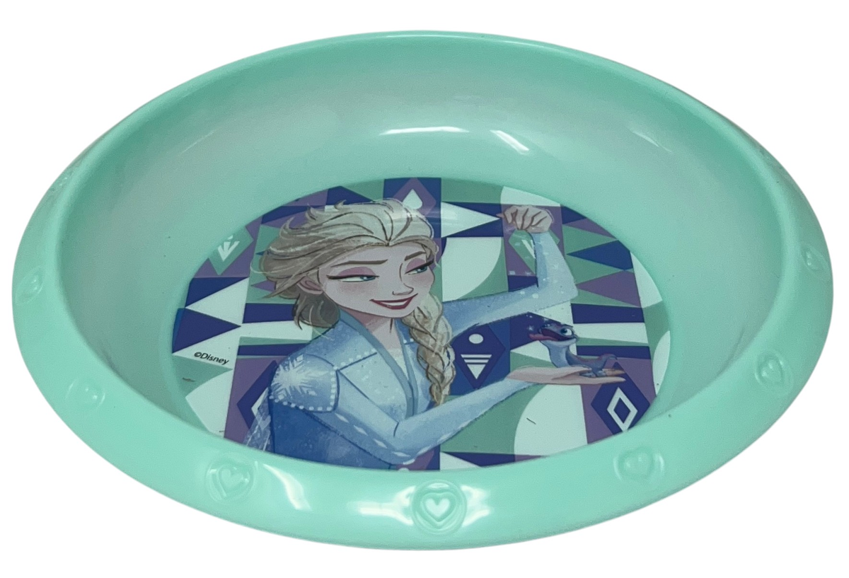Set Pappa 5 Pezzi Frozen DISNEY in Plastica Riutilizzabile Piatti Bicchiere Posate Bpa Free - St74200