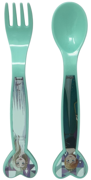 Set Pappa 5 Pezzi Frozen DISNEY in Plastica Riutilizzabile Piatti Bicchiere Posate Bpa Free - St74200