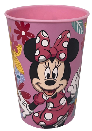Set Pappa 5 Pezzi Minnie DISNEY in Plastica Adatta Al Microonde Piatti Bicchiere Posate  - St74450