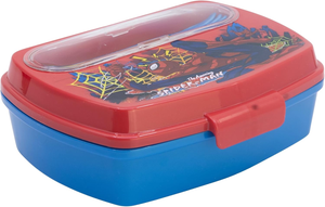 Portamerenda con Posate Spiderman Mervel Forchetta e Cucchiaio Contenitore Portapranzo - St83509