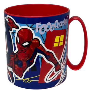 Tazza Spiderman MARVEL Mug in Plastica Riutilizzabile Bpa Free Adatta Al Microonde 350 Ml - St83504