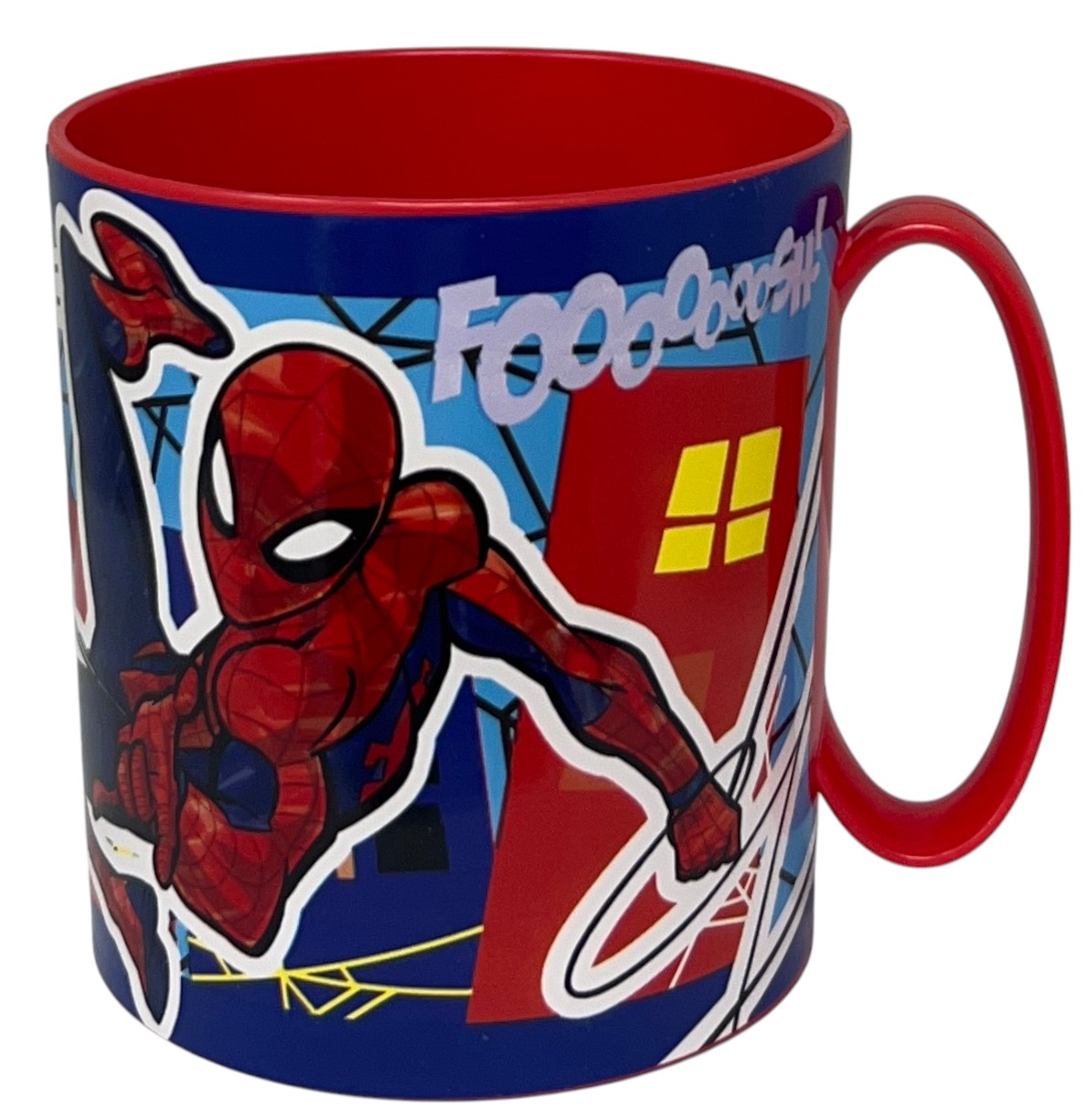 Tazza Spiderman MARVEL Mug in Plastica Riutilizzabile Bpa Free Adatta Al Microonde 350 Ml - St83504