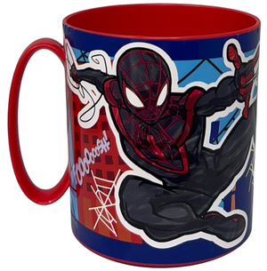 Tazza Spiderman MARVEL Mug in Plastica Riutilizzabile Bpa Free Adatta Al Microonde 350 Ml - St83504