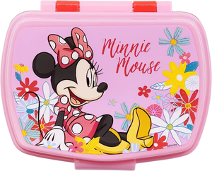 Set Pranzo Minnie DISNEY 2 Pezzi Borraccia 400 Ml Portamerenda - St74473