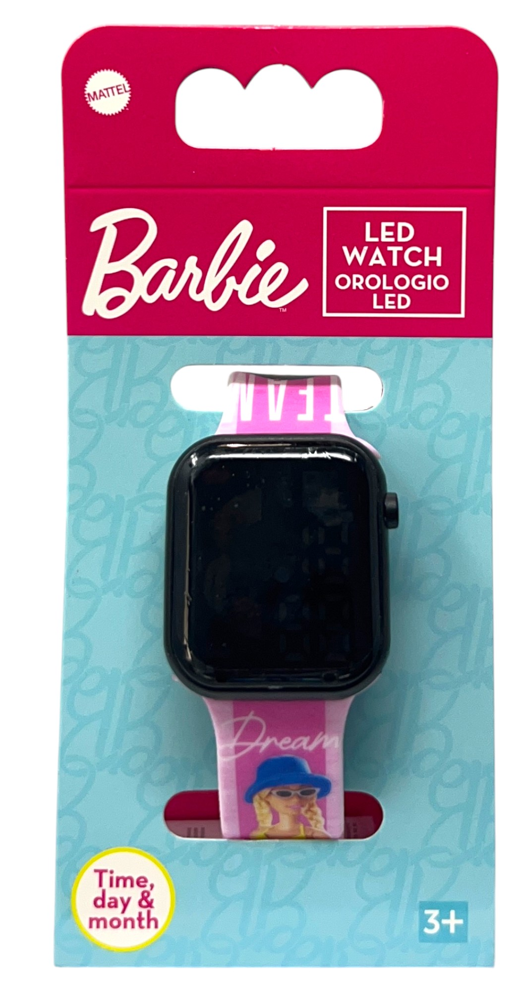 Orologio a LED Barbie Mattel da Polso Digitale con Cinturino Regolabile - Gnt37br