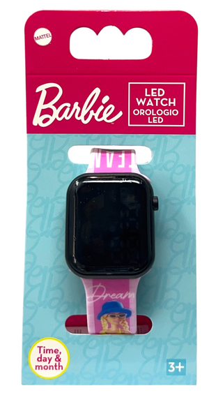 Orologio a LED Barbie Mattel da Polso Digitale con Cinturino Regolabile - Gnt37br