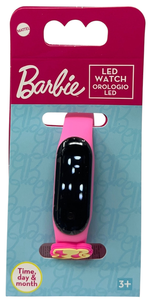 Orologio a LED Barbie Mattel da Polso Digitale con Cinturino Regolabile - Gnt41br
