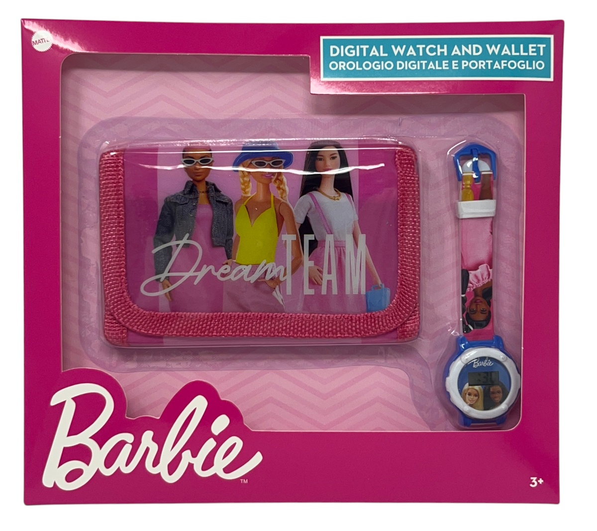 Set Orologio da Polso Digitale + Portafogli Barbie Accessori per Bambini - Gnt01br