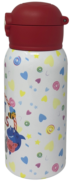 Borraccia Termica con Cannuccia Sweet Animals 500 Ml Apertura Automatica - Mpbb06
