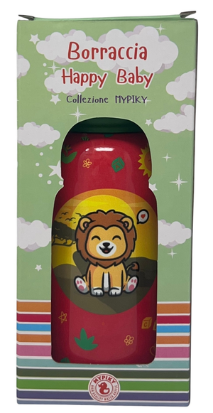Borraccia Termica con Cannuccia Leoncino 500 Ml Apertura Automatica - Mpbb07