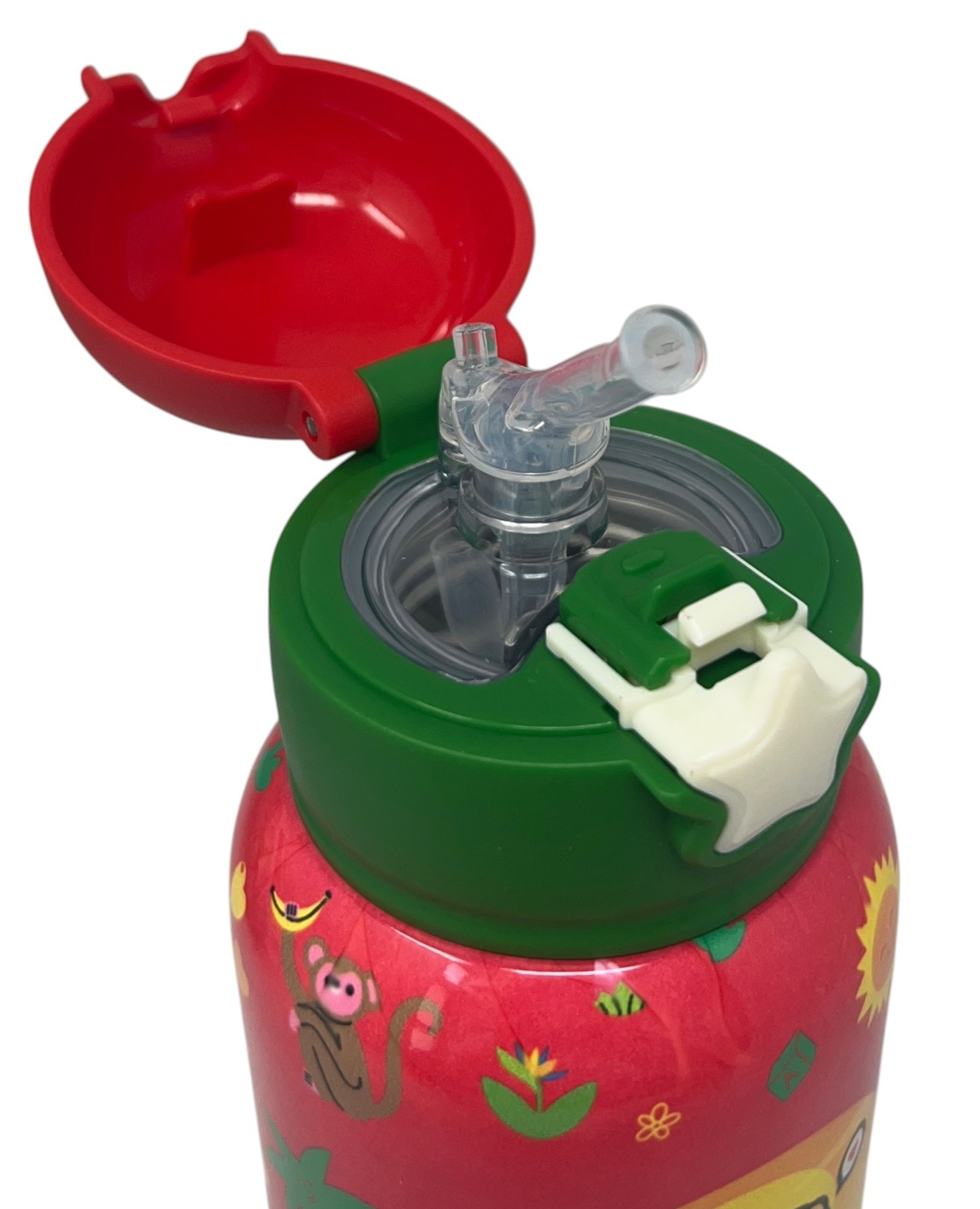 Borraccia Termica con Cannuccia Leoncino 500 Ml Apertura Automatica - Mpbb07