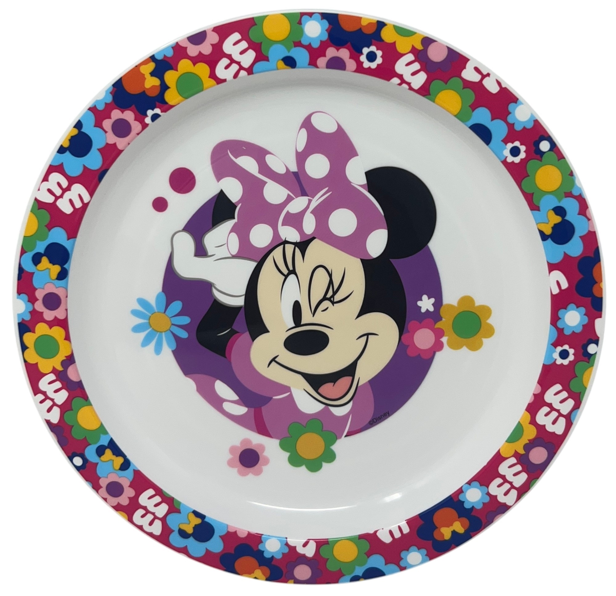Piatto Piano Minnie DISNEY Stoviglia 22 CM in Plastica Riutilizzabile Adatto Al Microonde e in Lavastoviglie - St81247