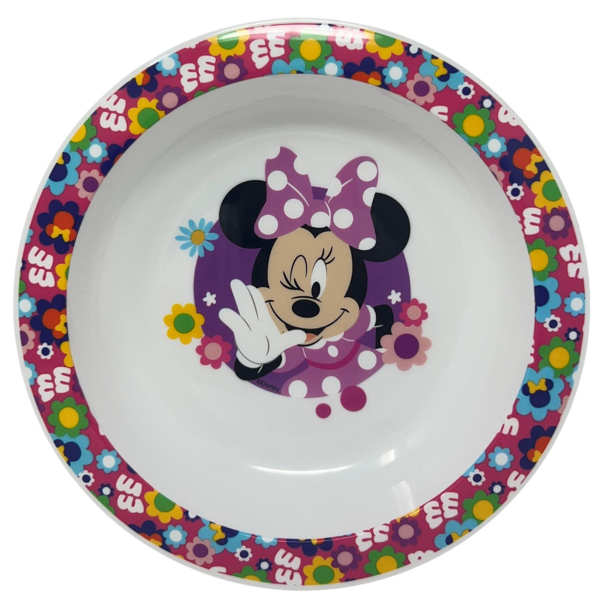Piatto Fondo Minnie DISNEY Stoviglia 20 CM in Plastica Riutilizzabile Adatto Al Microonde - St81248