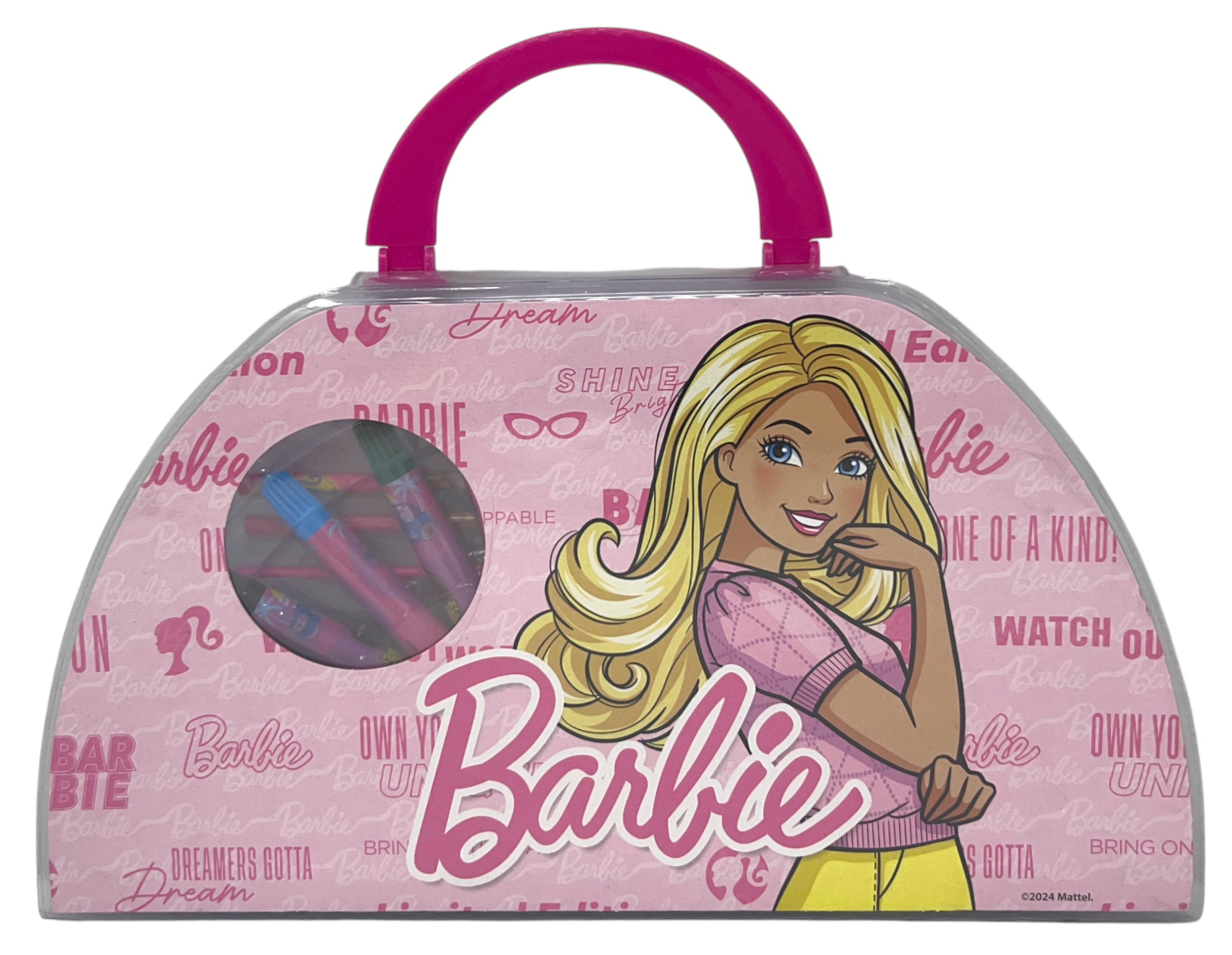 Valigetta Colori Barbie Set Cancelleria 51 Pezzi per Bambini - Br1107