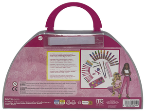 Valigetta Colori Barbie Set Cancelleria 51 Pezzi per Bambini - Br1107