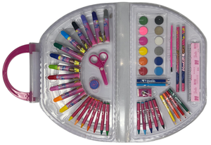 Valigetta Colori Barbie Set Cancelleria 51 Pezzi per Bambini - Br1107