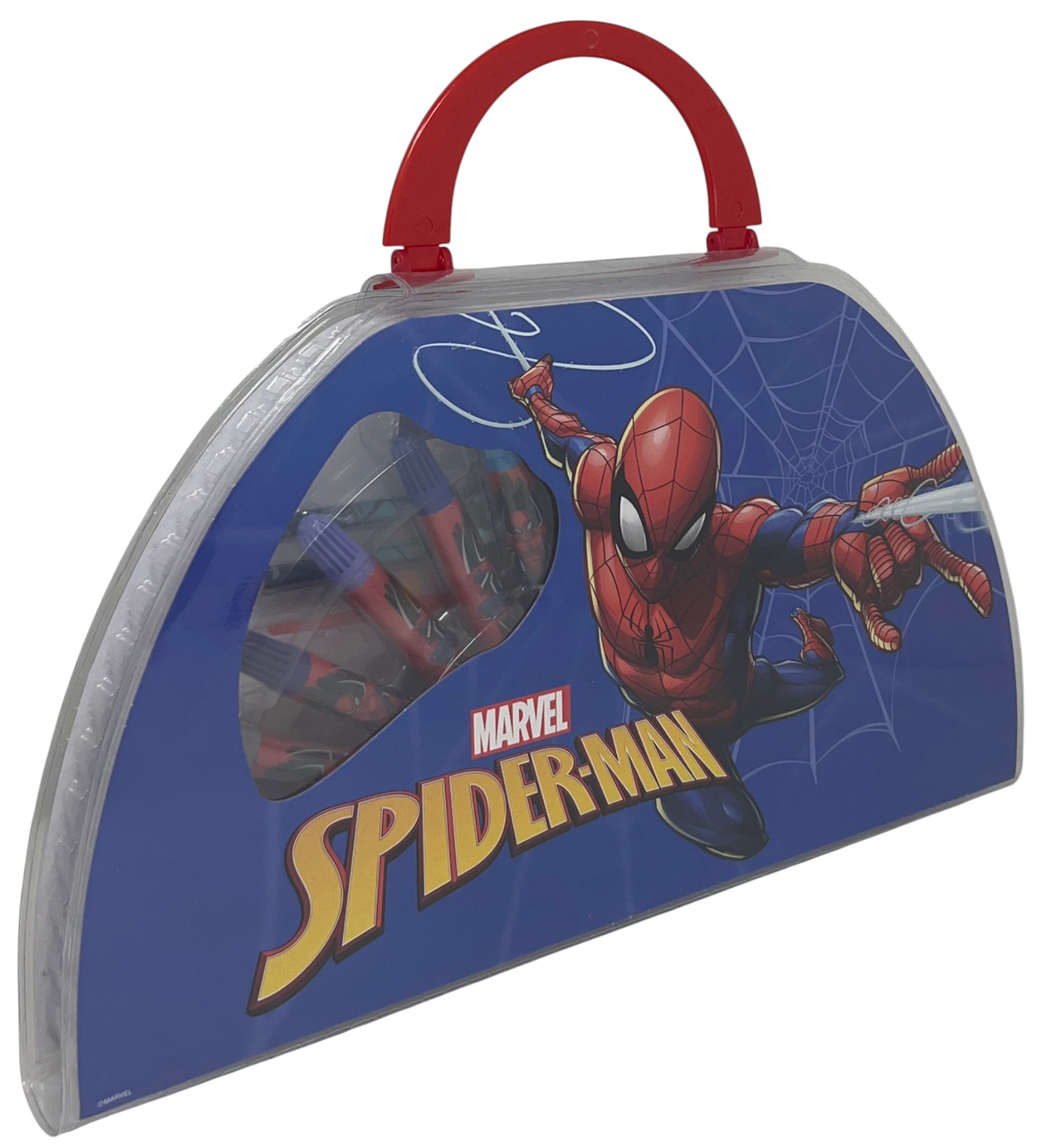 Valigetta Colori Spiderman MARVEL Set Cancelleria 51 Pezzi per Bambini - Sp1107