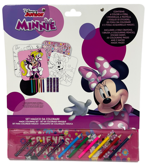 Album da Colorare con Accessori Minnie DISNEY 35 Pezzi Disegni Magici Stickers Fogli da Colorare per Bambini - Min1147