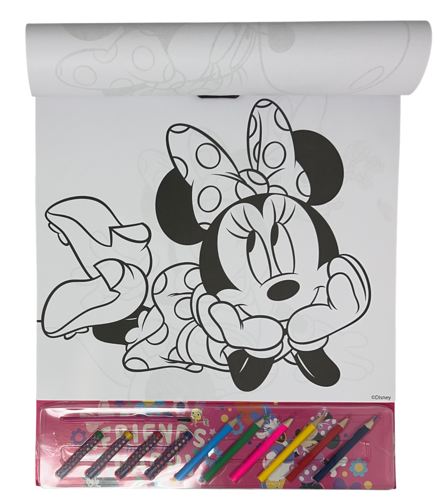 Album da Colorare con Accessori Minnie DISNEY 35 Pezzi Disegni Magici Stickers Fogli da Colorare per Bambini - Min1147