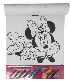 Album da Colorare con Accessori Minnie DISNEY 35 Pezzi Disegni Magici Stickers Fogli da Colorare per Bambini - Min1147