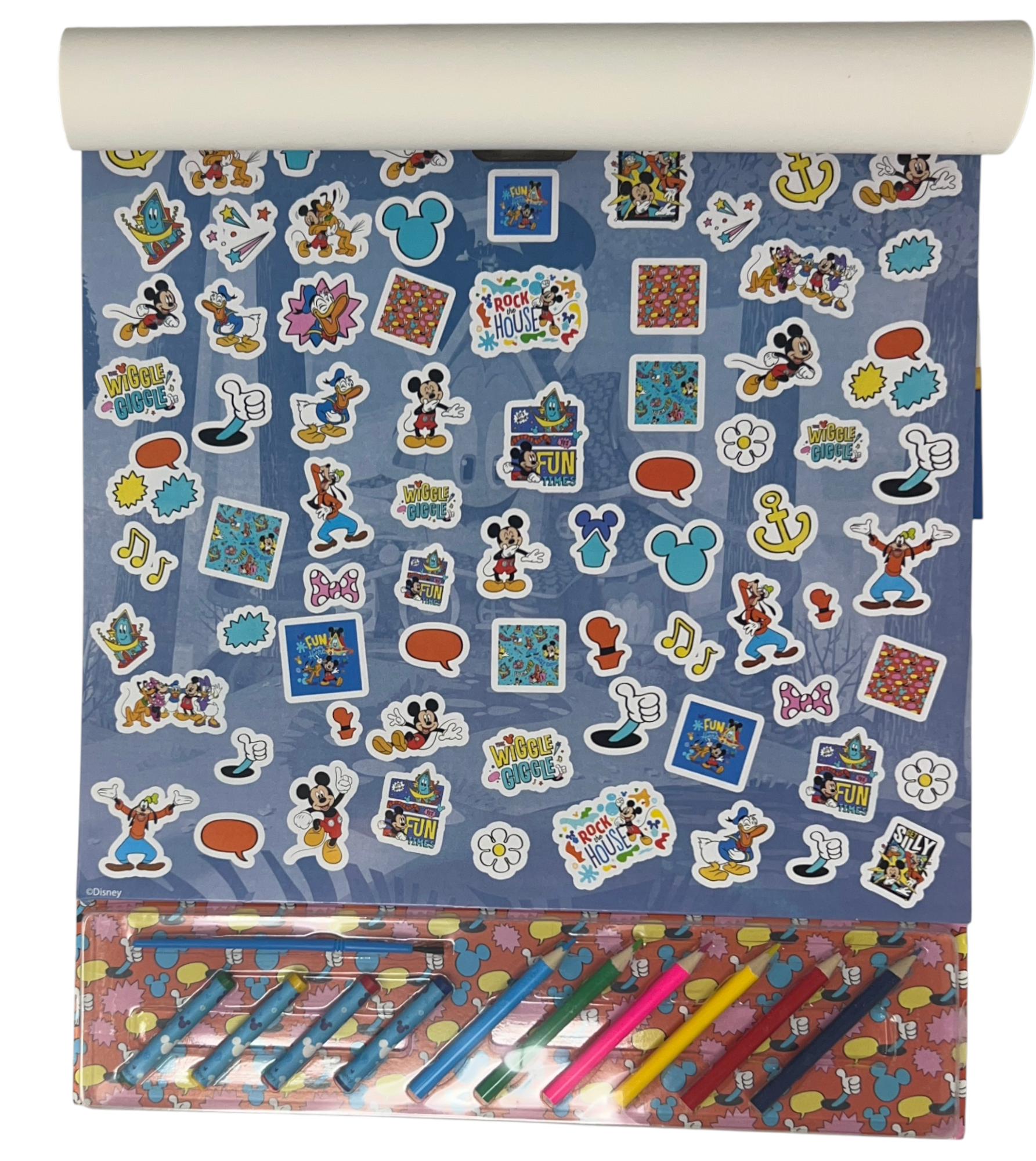 Album da Colorare con Accessori Topolino DISNEY 35 Pezzi Disegni Magici Stickers Fogli da Colorare per Bambini - Mic1147