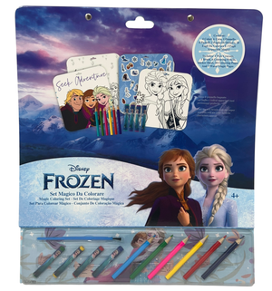 Album da Colorare con Accessori Frozen DISNEY 35 Pezzi Disegni Magici Stickers Fogli da Colorare per Bambini - Fr1147