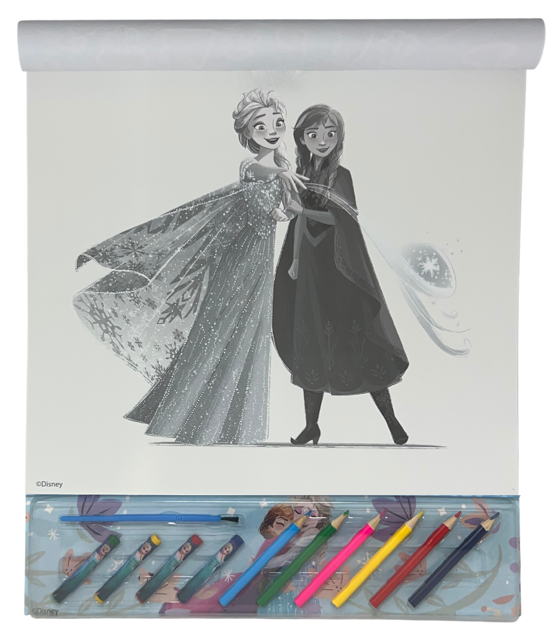 Album da Colorare con Accessori Frozen DISNEY 35 Pezzi Disegni Magici Stickers Fogli da Colorare per Bambini - Fr1147