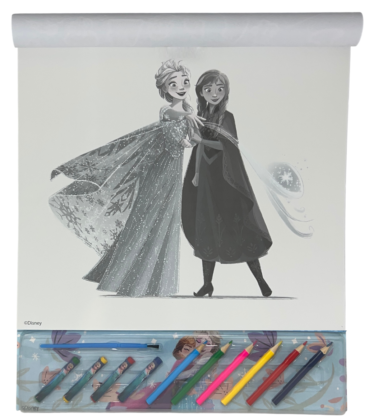 Album da Colorare con Accessori Frozen DISNEY 35 Pezzi Disegni Magici Stickers Fogli da Colorare per Bambini - Fr1147