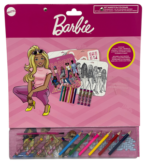 Album da Colorare con Accessori Barbie 35 Pezzi Disegni Magici Stickers Fogli da Colorare per Bambini - Br1147
