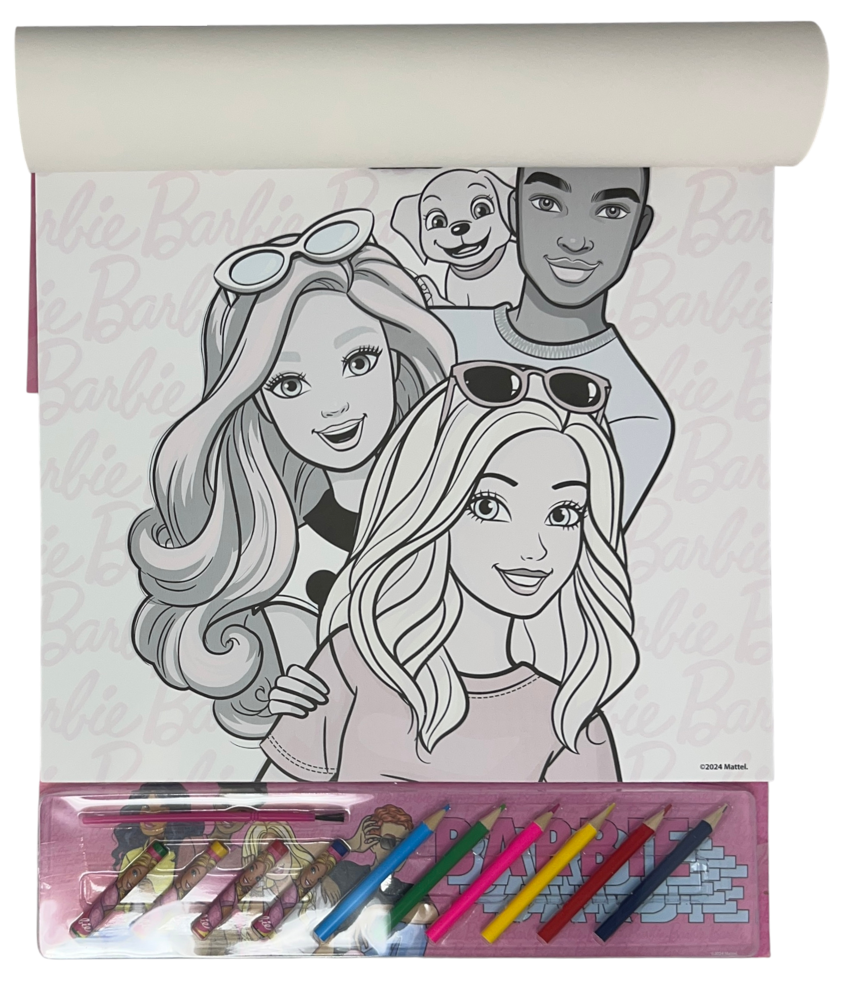 Album da Colorare con Accessori Barbie 35 Pezzi Disegni Magici Stickers Fogli da Colorare per Bambini - Br1147