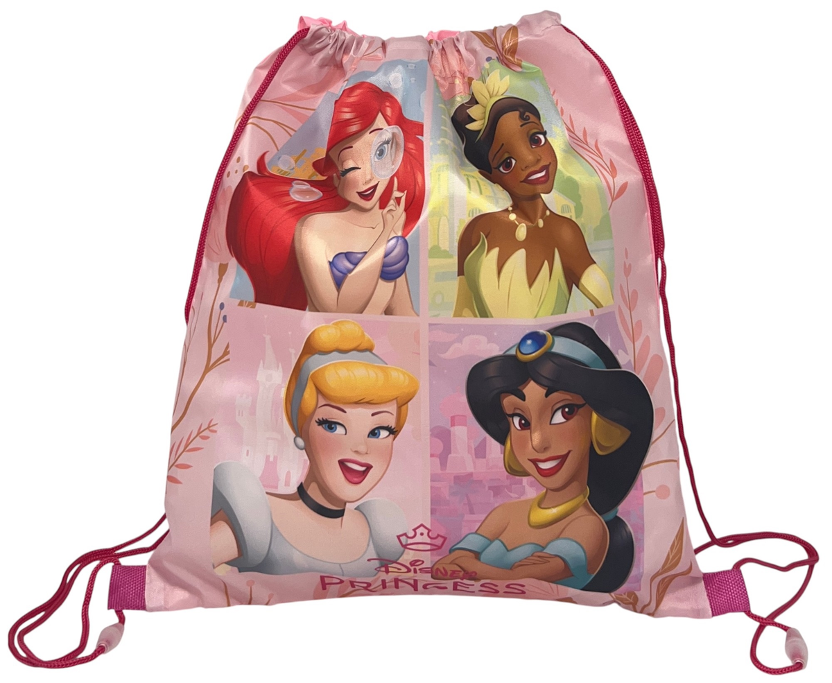 Sacca Principesse DISNEY Borsa Sportiva Tempo Libero con Chiusura a Coulisse 40x35 CM -  Pri36-0777
