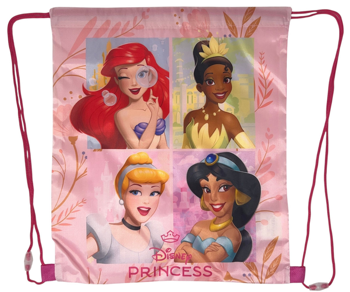 Sacca Principesse DISNEY Borsa Sportiva Tempo Libero con Chiusura a Coulisse 40x35 CM -  Pri36-0777