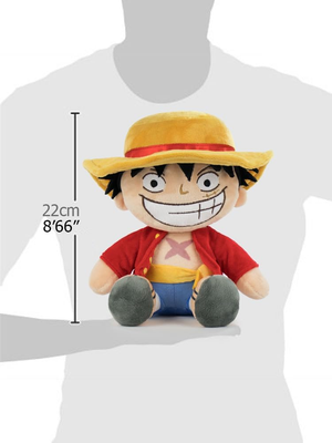 Peluche Luffy One Piece Morbido Pupazzo 22 CM in Fibra Riciclata - 16002451