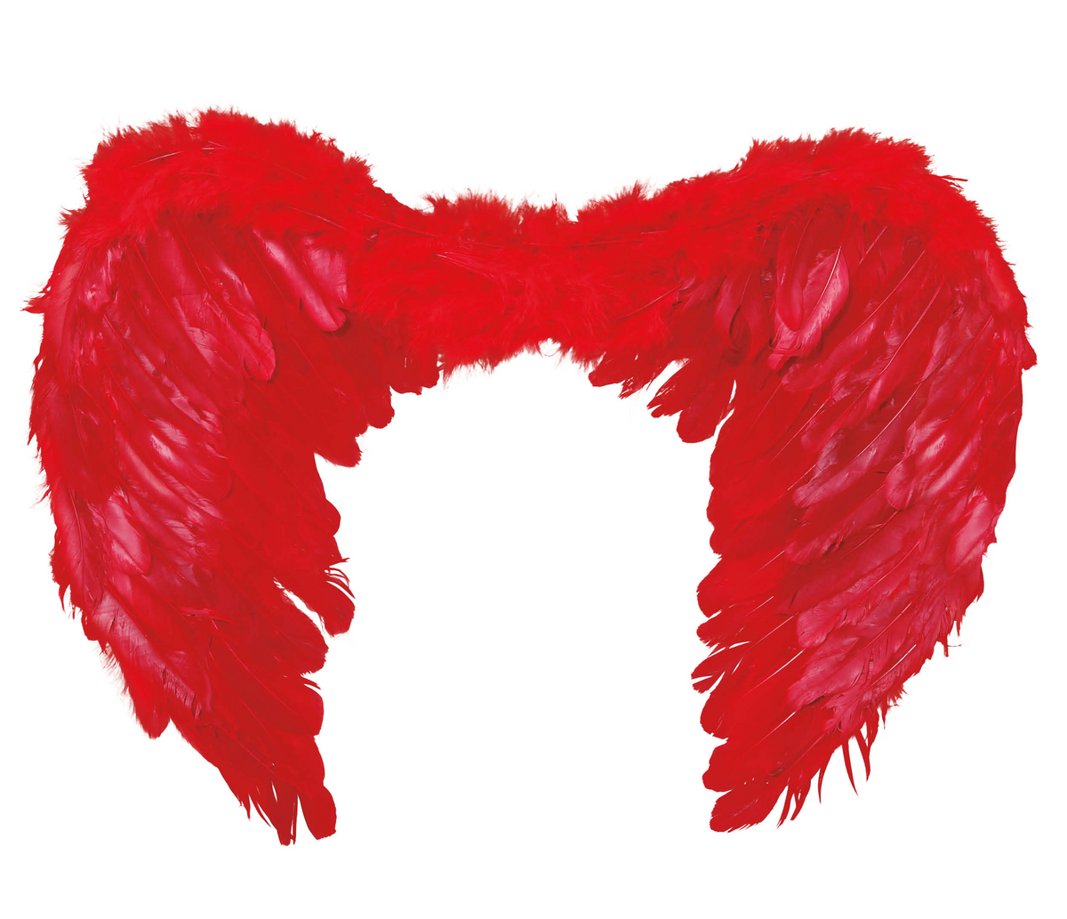 Ali Piumate Rosse 60 X 40 CM Accessori Travestimento Costume Carnevale Halloween - 16265