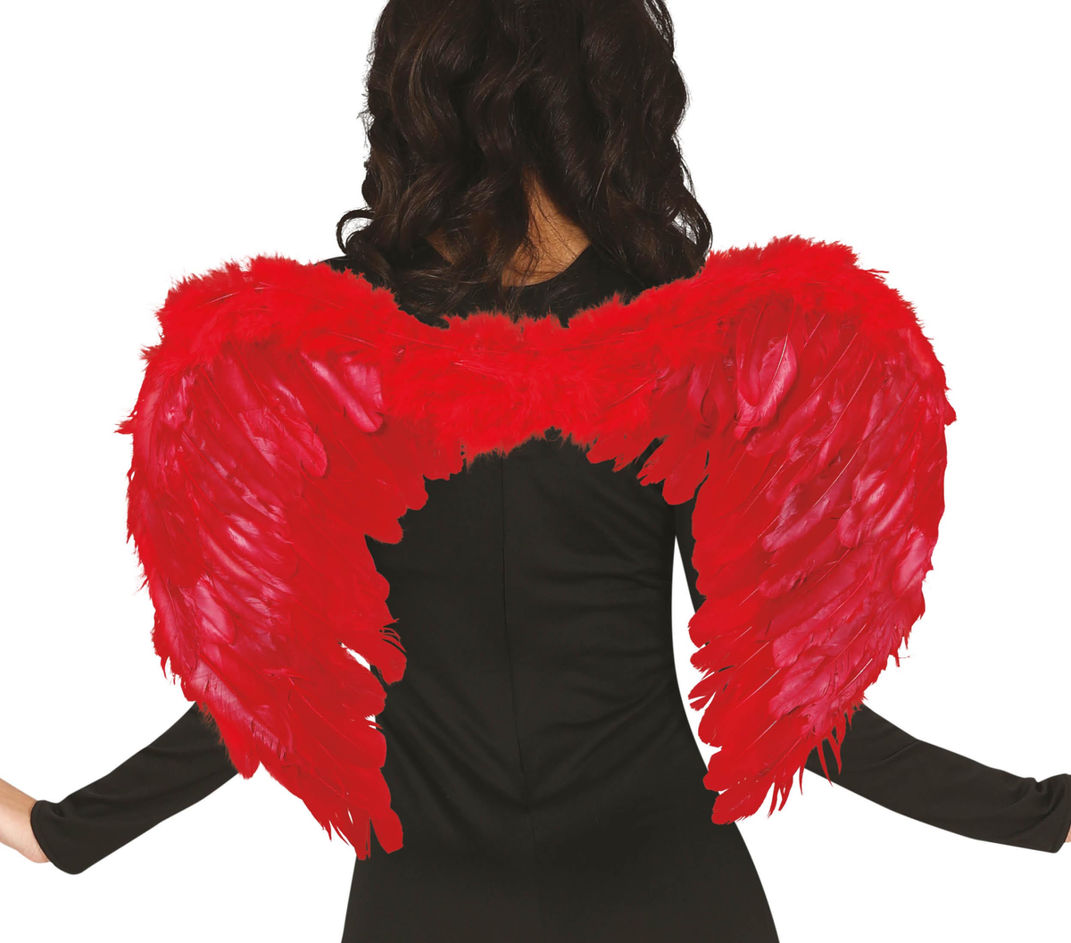 Ali Piumate Rosse 60 X 40 CM Accessori Travestimento Costume Carnevale Halloween - 16265