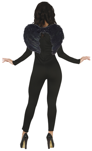 Ali Piumate Nere 60 X 40 CM Accessori Travestimento Costume Carnevale Halloween - 16266