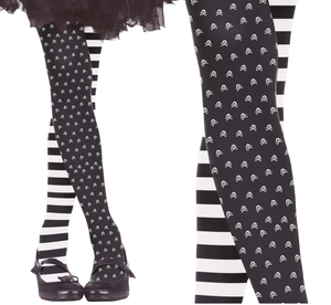 Calze Gotiche Collant per Bambini Accessorio Halloween Carnevale - 1655
