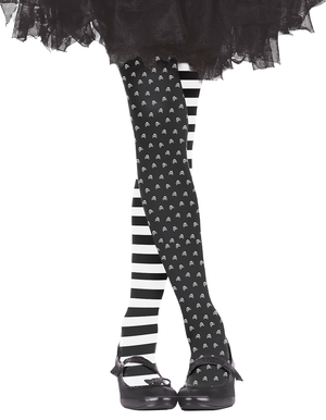 Calze Gotiche Collant per Bambini Accessorio Halloween Carnevale - 1655