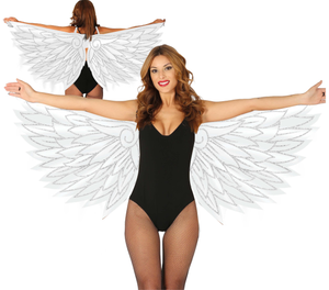 Ali Angelo in Tessuto 170 X 80 CM Accessori Travestimento Costume Carnevale Halloween - 16884