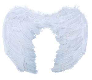 Ali Piumate Bianche 60 X 40 CM Accessori Travestimento Costume Carnevale Halloween - 16885
