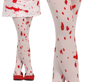 Calze Insanguinate Collant per Bambini Accessorio Halloween Carnevale - 1715