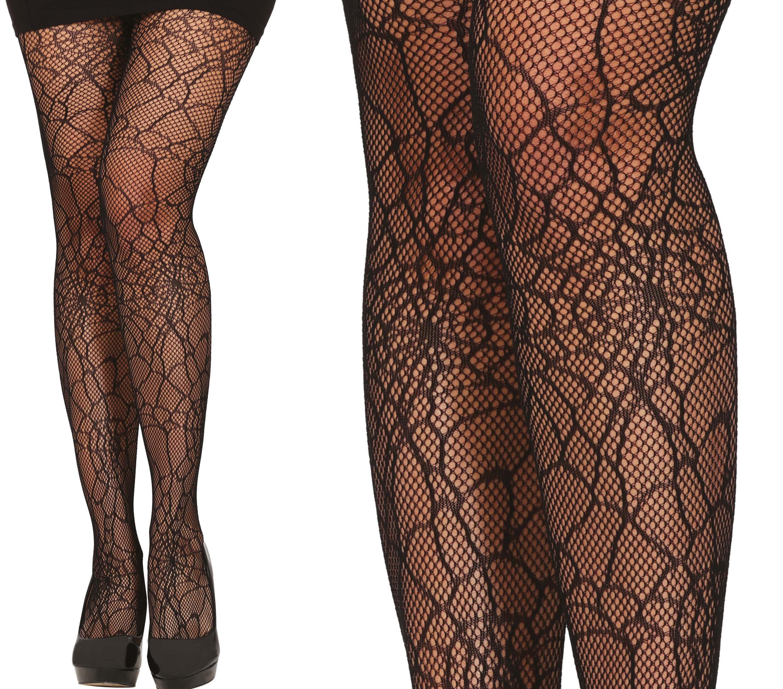 Calze Collant Ragnatela Tg Unica Adulto Accessorio Travestimento Halloween - 17927
