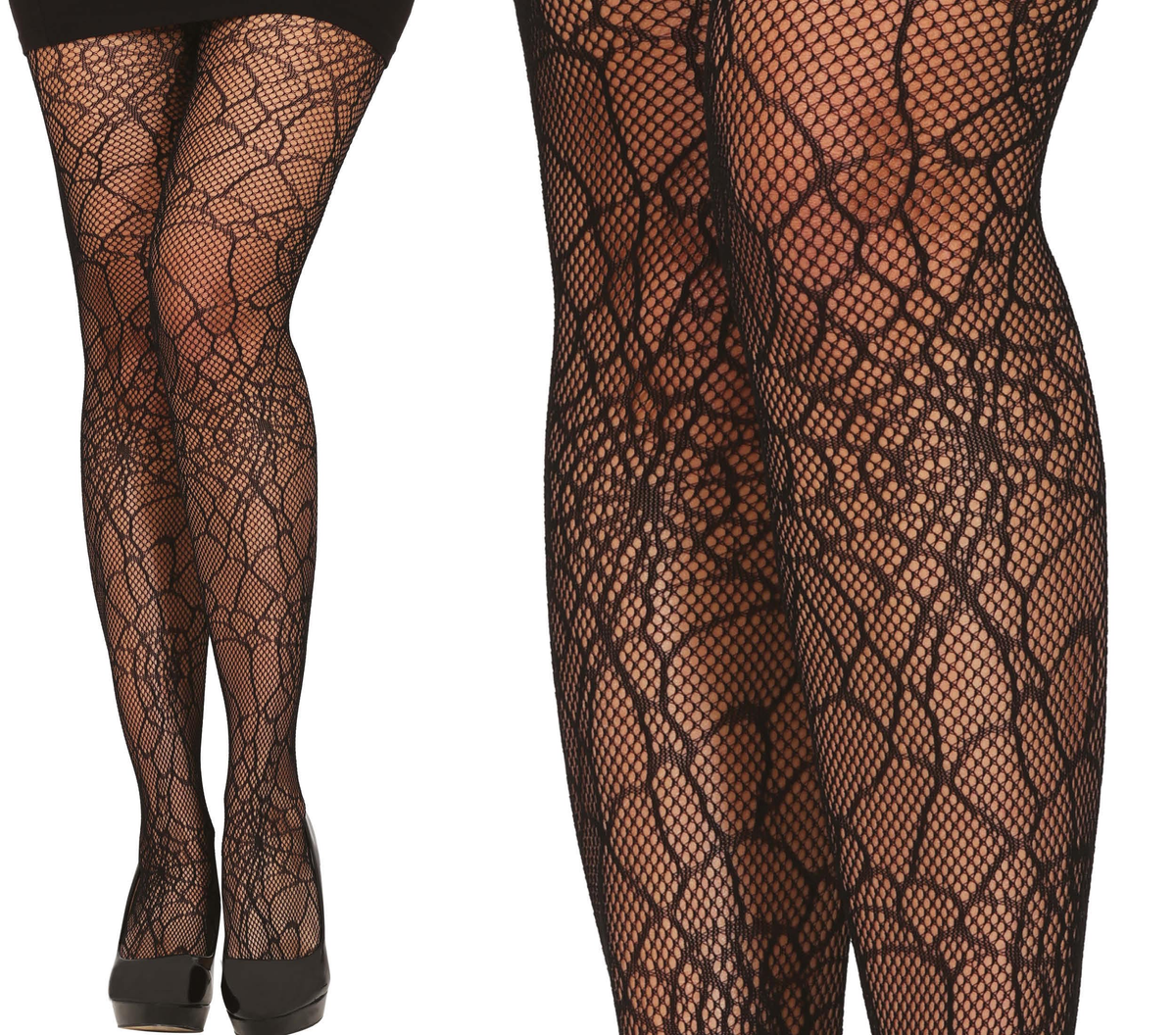 Calze Collant Ragnatela Tg Unica Adulto Accessorio Travestimento Halloween - 17927