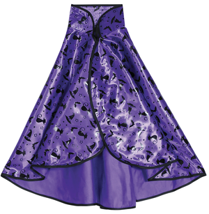 Set Travestimento Strega Cappello Mantello 50 CM Accessori Carnevale Halloween - 19008