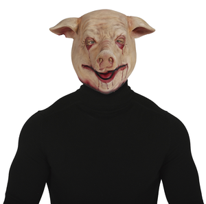 Maschera Maiale in Lattice Adulto Accessori Travestimento Halloween - 20542