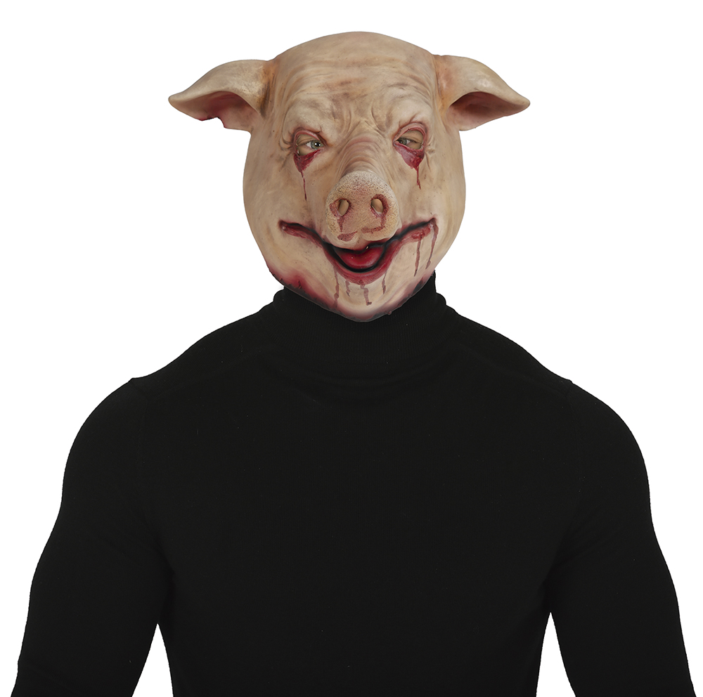 Maschera Maiale in Lattice Adulto Accessori Travestimento Halloween - 20542