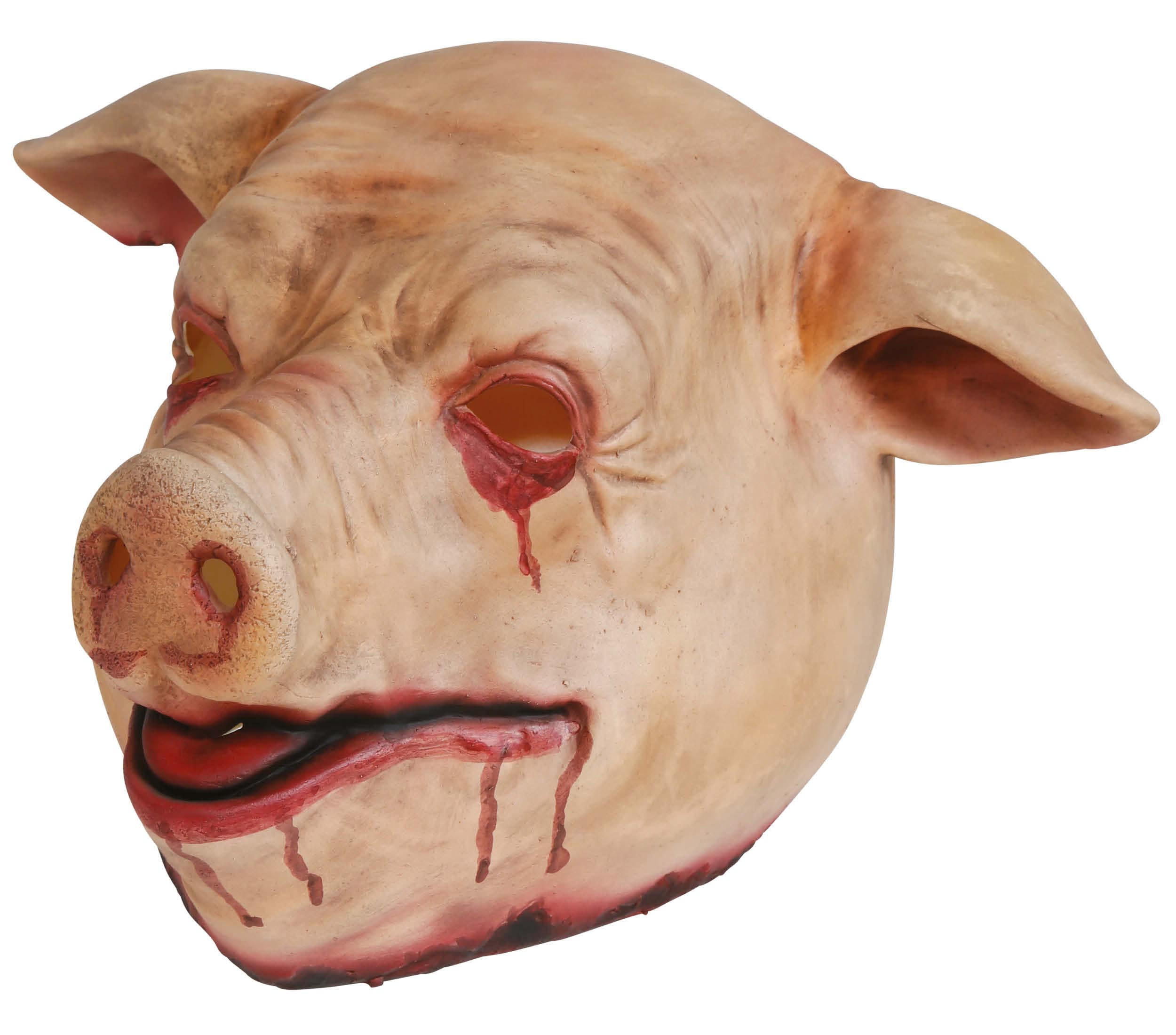 Maschera Maiale in Lattice Adulto Accessori Travestimento Halloween - 20542