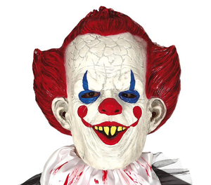 Maschera Clown It in Lattice Adulto Accessori Travestimento Halloween - 2253